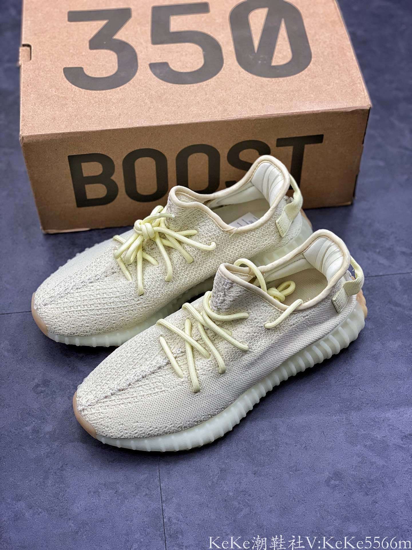 『纯原』 yezzy 350 v2 椰子350 奶油 黄 f36980