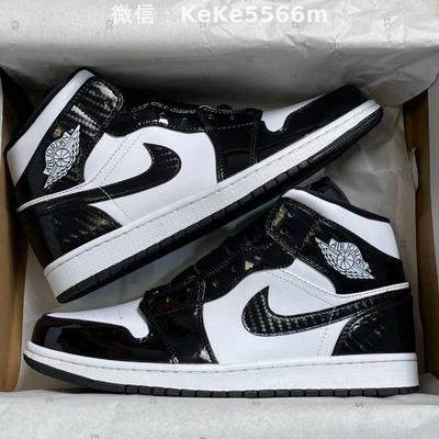 『純原』aj1中幫 air jordan 1 aj1 mid 黑漆皮 dd1649 001